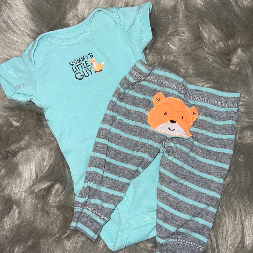 2 Piece Mommy’s Little Guy Fox Outfit